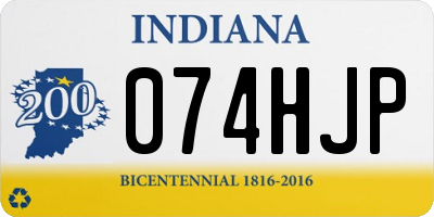 IN license plate 074HJP