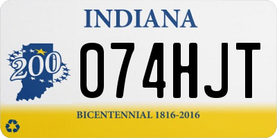 IN license plate 074HJT