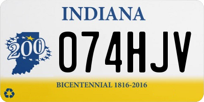 IN license plate 074HJV