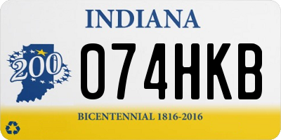 IN license plate 074HKB