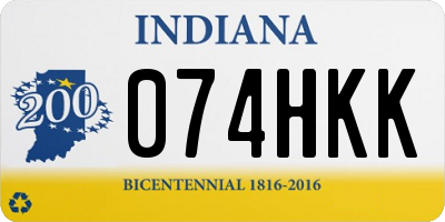 IN license plate 074HKK