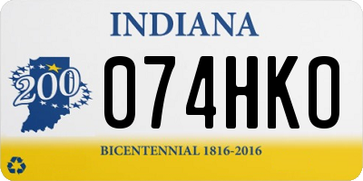 IN license plate 074HKO