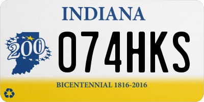 IN license plate 074HKS