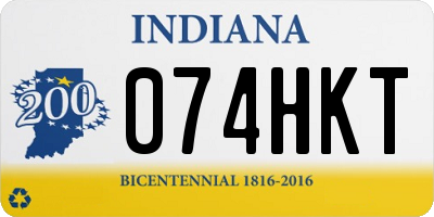 IN license plate 074HKT