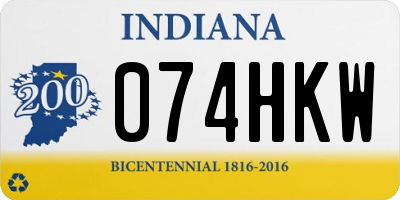 IN license plate 074HKW