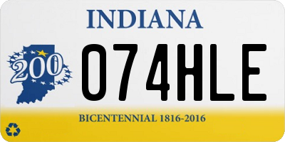 IN license plate 074HLE