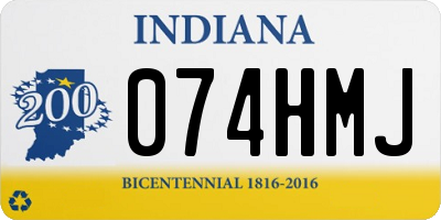 IN license plate 074HMJ