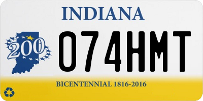 IN license plate 074HMT