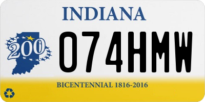 IN license plate 074HMW