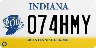 IN license plate 074HMY