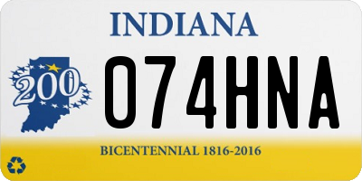 IN license plate 074HNA