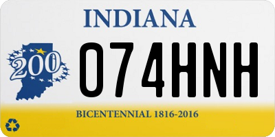 IN license plate 074HNH