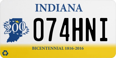 IN license plate 074HNI