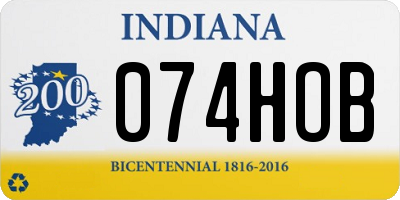 IN license plate 074HOB