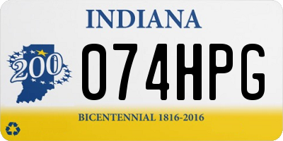 IN license plate 074HPG