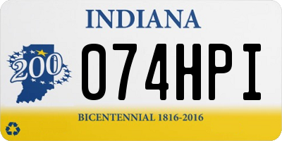 IN license plate 074HPI