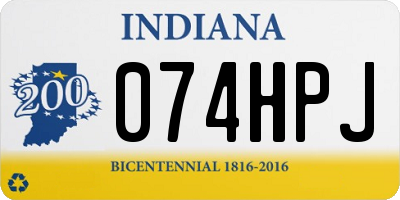 IN license plate 074HPJ
