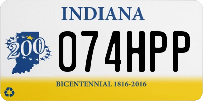 IN license plate 074HPP
