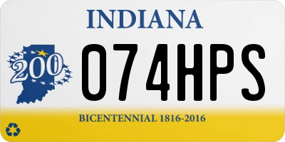IN license plate 074HPS