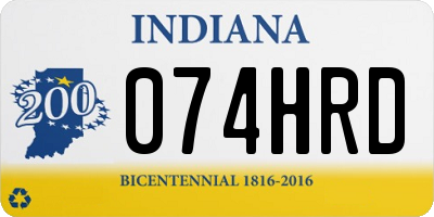 IN license plate 074HRD