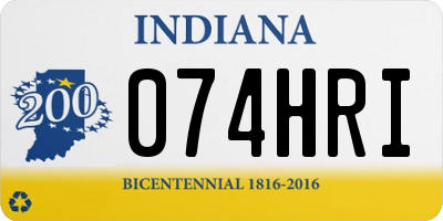 IN license plate 074HRI
