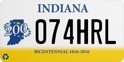 IN license plate 074HRL