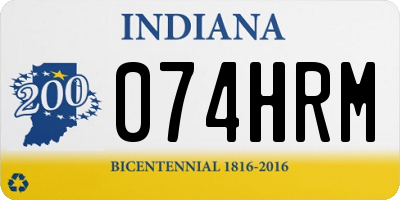 IN license plate 074HRM