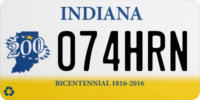 IN license plate 074HRN