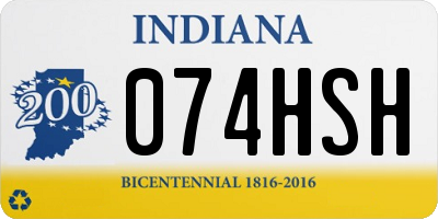 IN license plate 074HSH