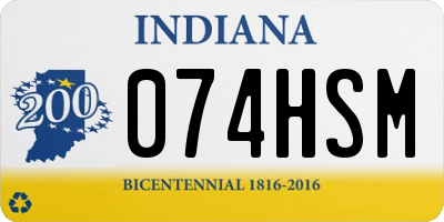 IN license plate 074HSM