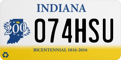 IN license plate 074HSU