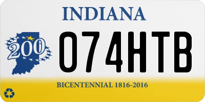 IN license plate 074HTB