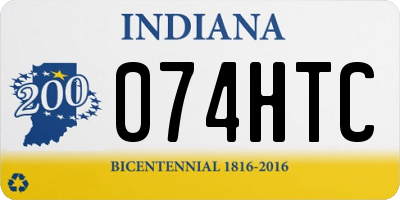 IN license plate 074HTC