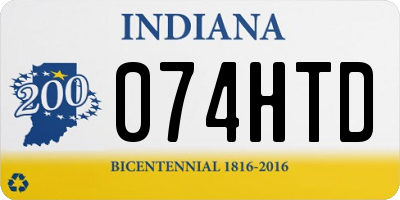IN license plate 074HTD