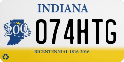 IN license plate 074HTG