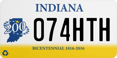 IN license plate 074HTH