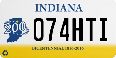 IN license plate 074HTI