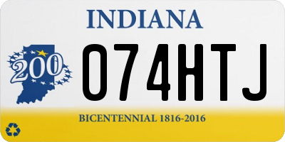 IN license plate 074HTJ