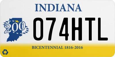 IN license plate 074HTL