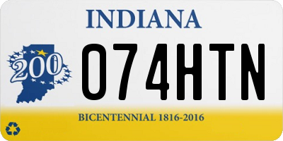 IN license plate 074HTN