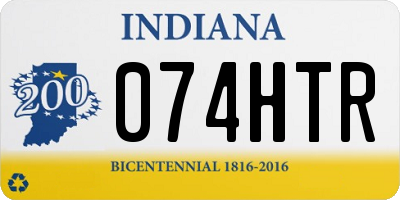 IN license plate 074HTR