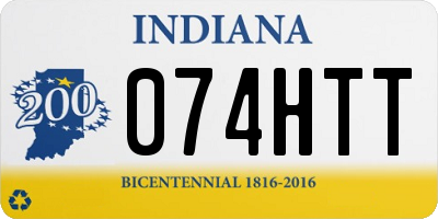 IN license plate 074HTT