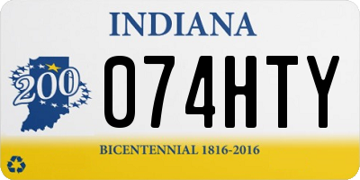IN license plate 074HTY