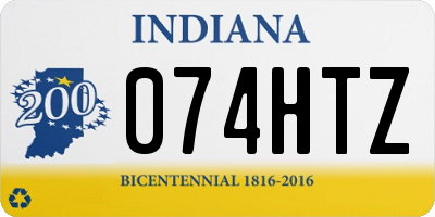 IN license plate 074HTZ