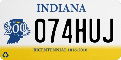 IN license plate 074HUJ
