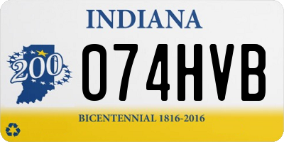 IN license plate 074HVB