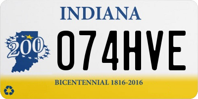 IN license plate 074HVE