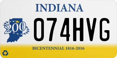 IN license plate 074HVG
