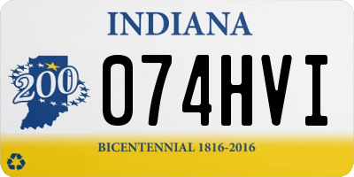 IN license plate 074HVI
