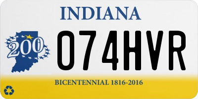 IN license plate 074HVR